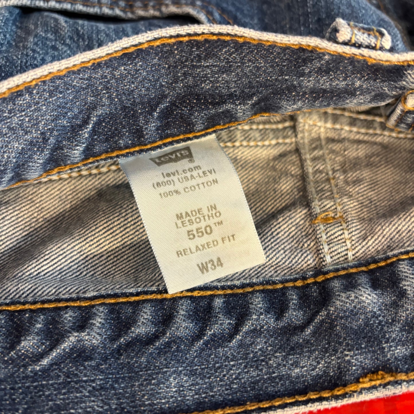 00's Levi's 550 リーバイス デニム ハーフパンツ 青 (w34)/B2810P-SO