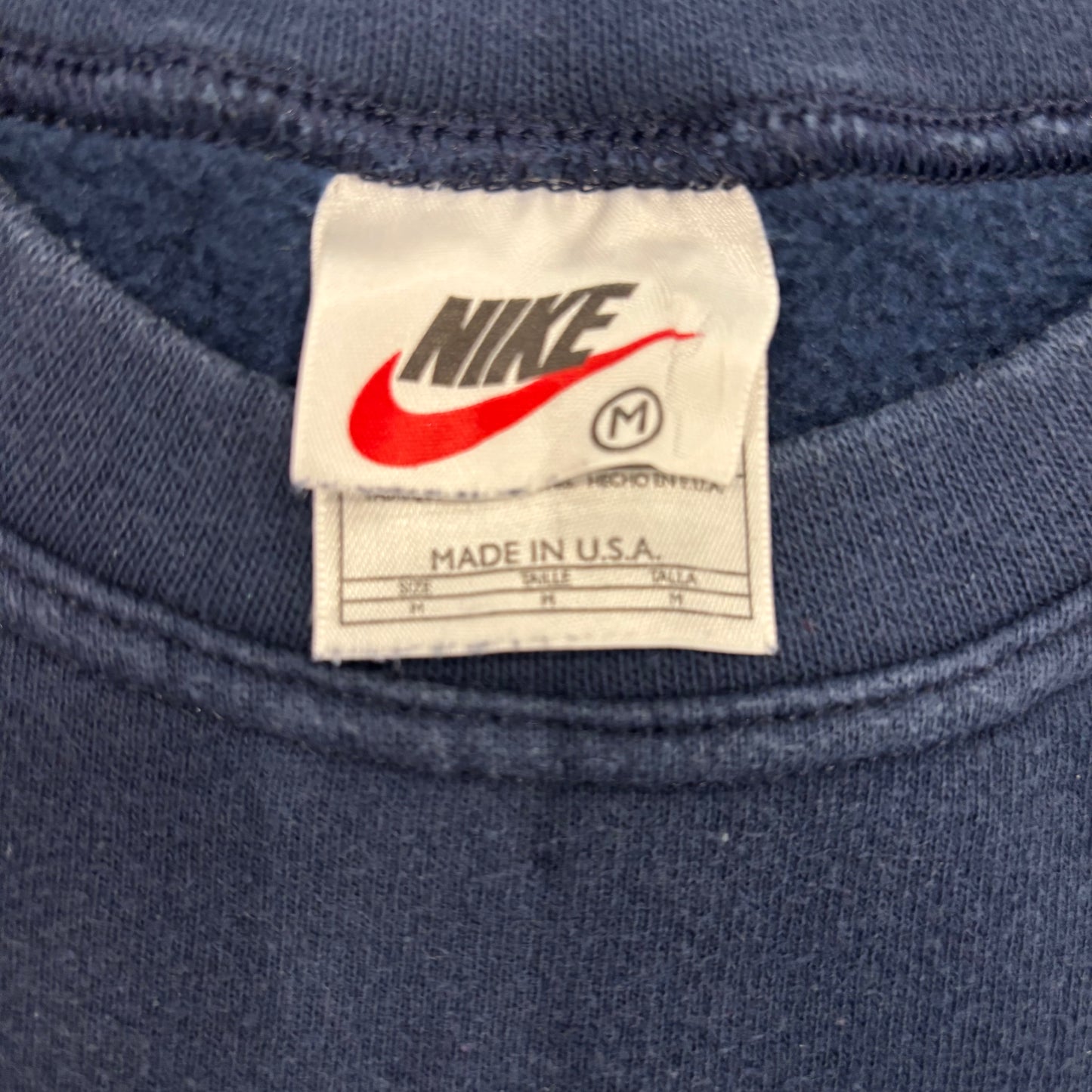 90's  NIKE  ロゴ スウェット ネイビー M /B0204S-SO