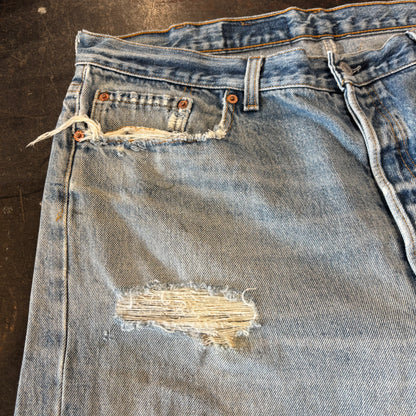 90's Levi's リーバイス 501 denim ダメージデニムパンツ (W40/L30) /C0002P-SO