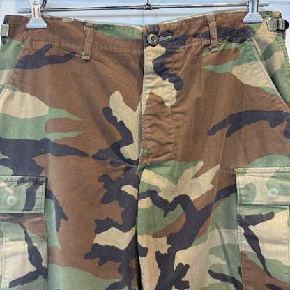 80'sU.S.ARMY ウッドランドカモ コンバットカーゴパンツ (M-S)/B1919P-SO