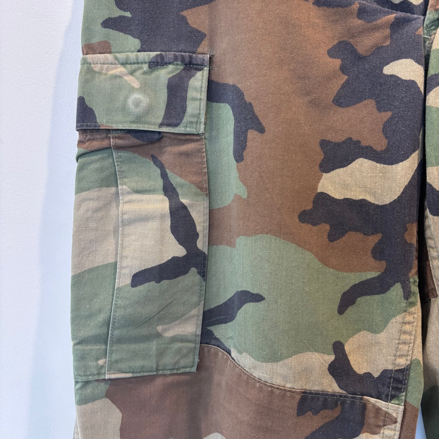 80'sU.S.ARMY ウッドランドカモ コンバットカーゴパンツ (M-S)/B1919P-SO