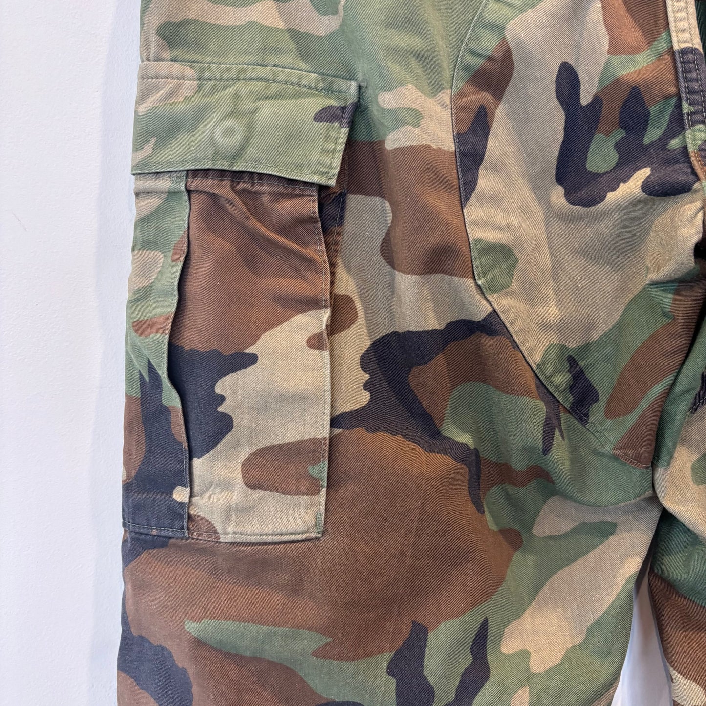 80'sU.S.ARMY ウッドランドカモ コンバットカーゴパンツ (M-S)/B1919P-SO