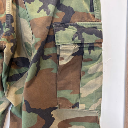 80'sU.S.ARMY ウッドランドカモ コンバットカーゴパンツ (M-S)/B1919P-SO