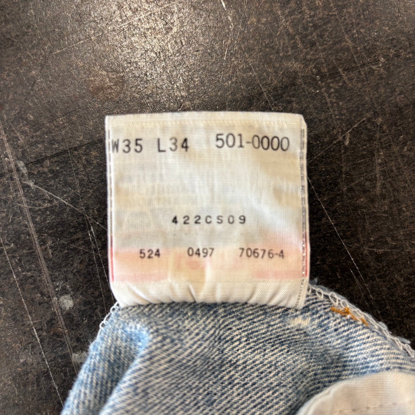 90's Levi's リーバイス 501 denim USA製 ダメージデニムパンツ (W35/L34) /A9719P-SO