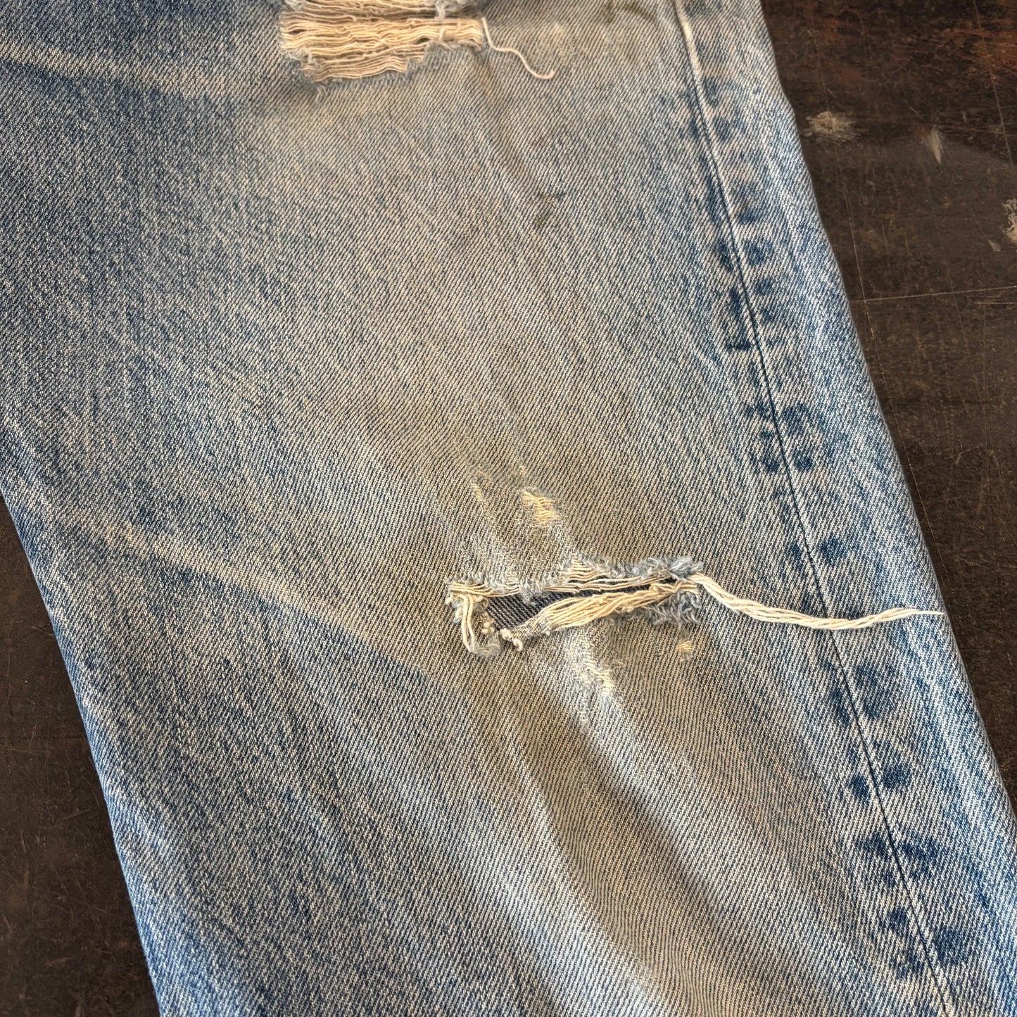 90's Levi's リーバイス 501 denim USA製 ダメージデニムパンツ (W35/L34) /A9719P-SO