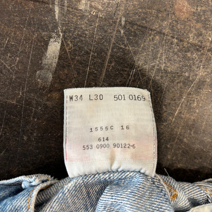 00's Levi's リーバイス 501 denim ダメージデニムパンツ (W34/L30) /A5666P-SO