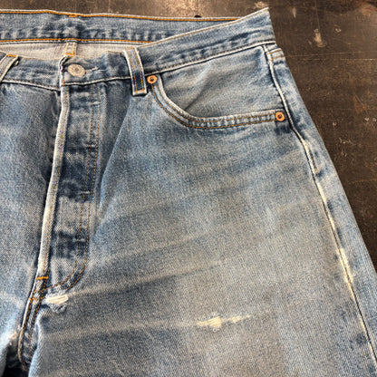 00's Levi's リーバイス 501 denim ダメージデニムパンツ (W34/L30) /A5666P-SO