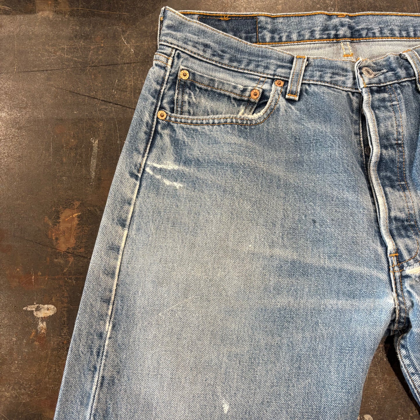 00's Levi's リーバイス 501 denim ダメージデニムパンツ (W34/L30) /A5666P-SO