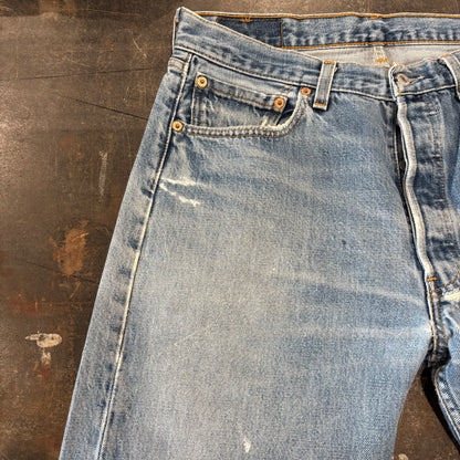 00's Levi's リーバイス 501 denim ダメージデニムパンツ (W34/L30) /A5666P-SO