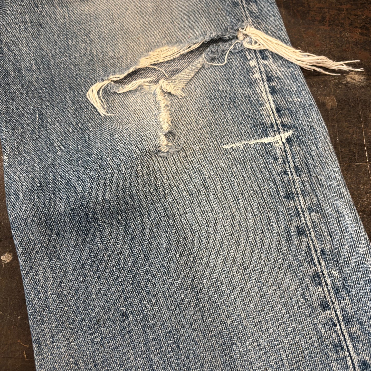 00's Levi's リーバイス 501 denim ダメージデニムパンツ (W34/L30) /A5666P-SO