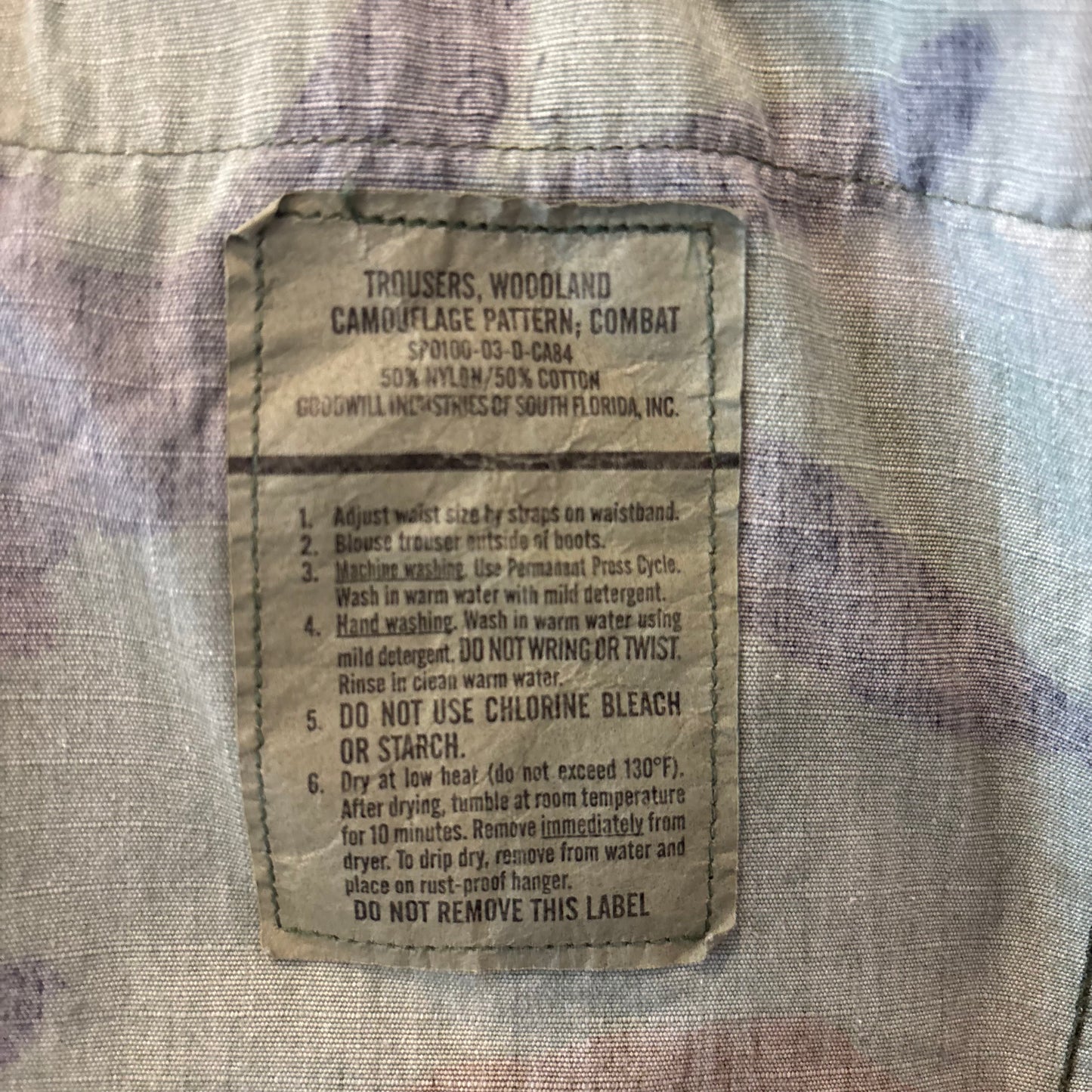 00's U.S.ARMY "HOT Weather"ウッドランドカモ コンバットカーゴパンツ/B2343P-SO