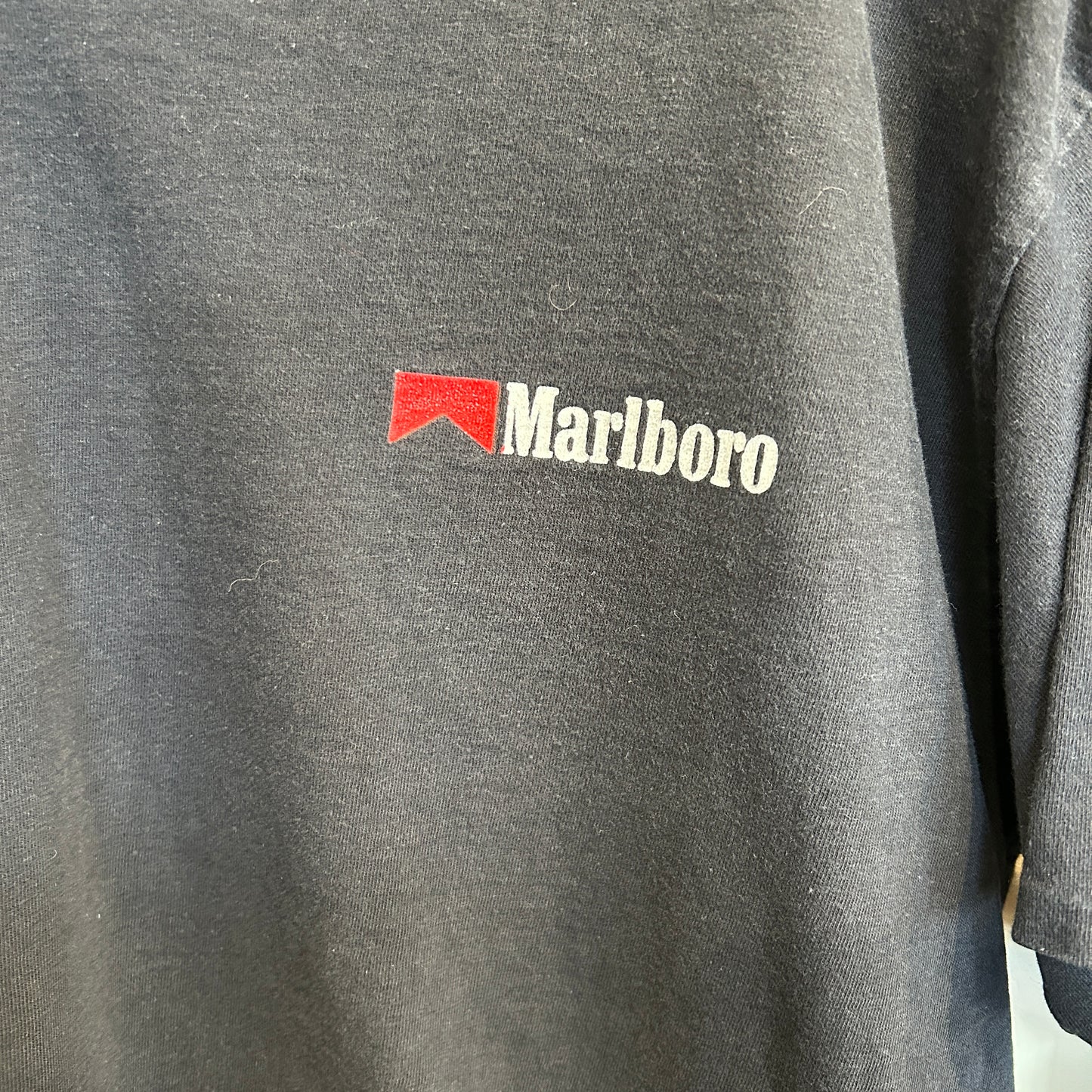 90's Marlboro マルボロ Wild West Collection マルボロマン カウボーイプリントTシャツ 黒 (サイズ不明)/B3651T-SO