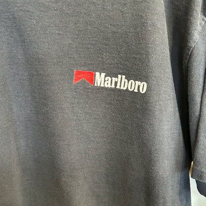 90's Marlboro マルボロ Wild West Collection マルボロマン カウボーイプリントTシャツ 黒 (サイズ不明)/B3651T-SO