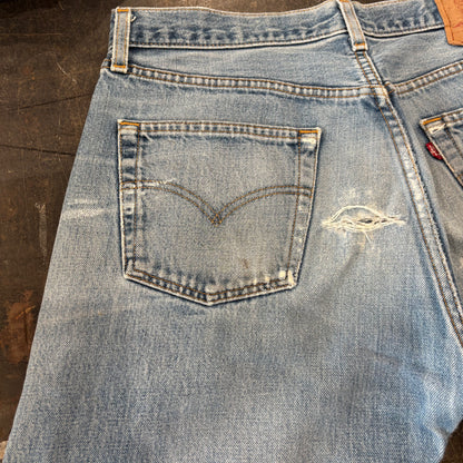 00's Levi's リーバイス 501 denim ダメージデニムパンツ (W34/L30) /A5666P-SO