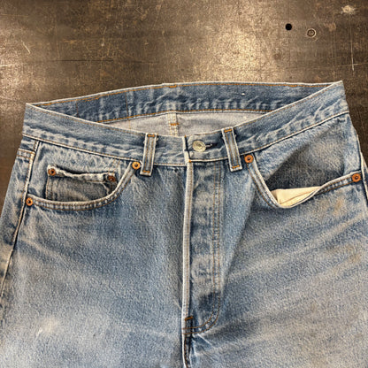 80's Levi's リーバイス 501 denim ダメージデニムパンツ (W32/L34) /A3519P-SO