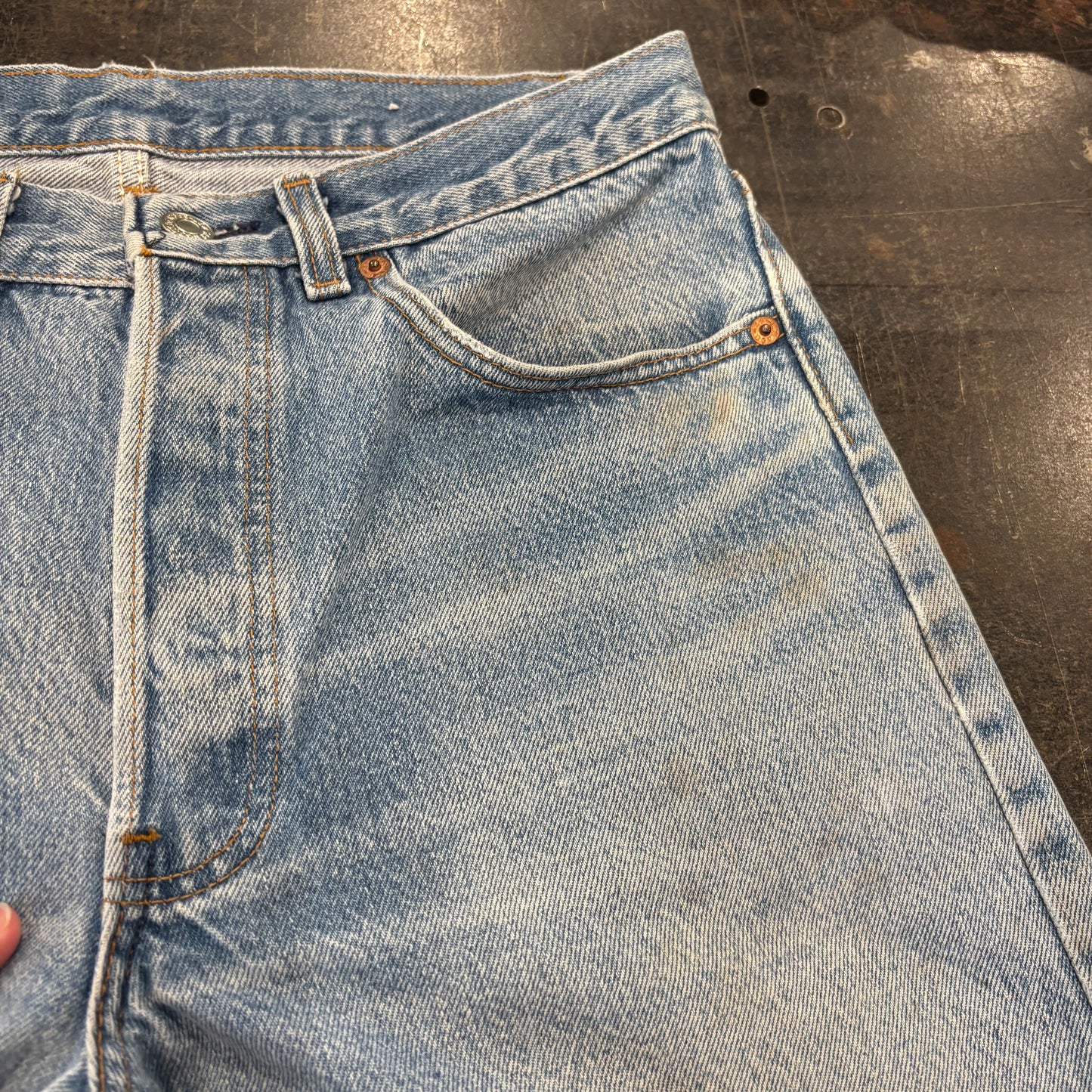 80's Levi's リーバイス 501 denim ダメージデニムパンツ (W32/L34) /A3519P-SO