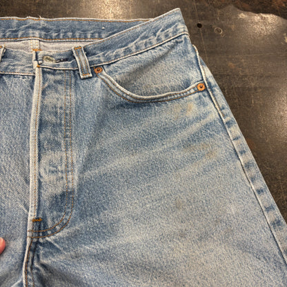 80's Levi's リーバイス 501 denim ダメージデニムパンツ (W32/L34) /A3519P-SO