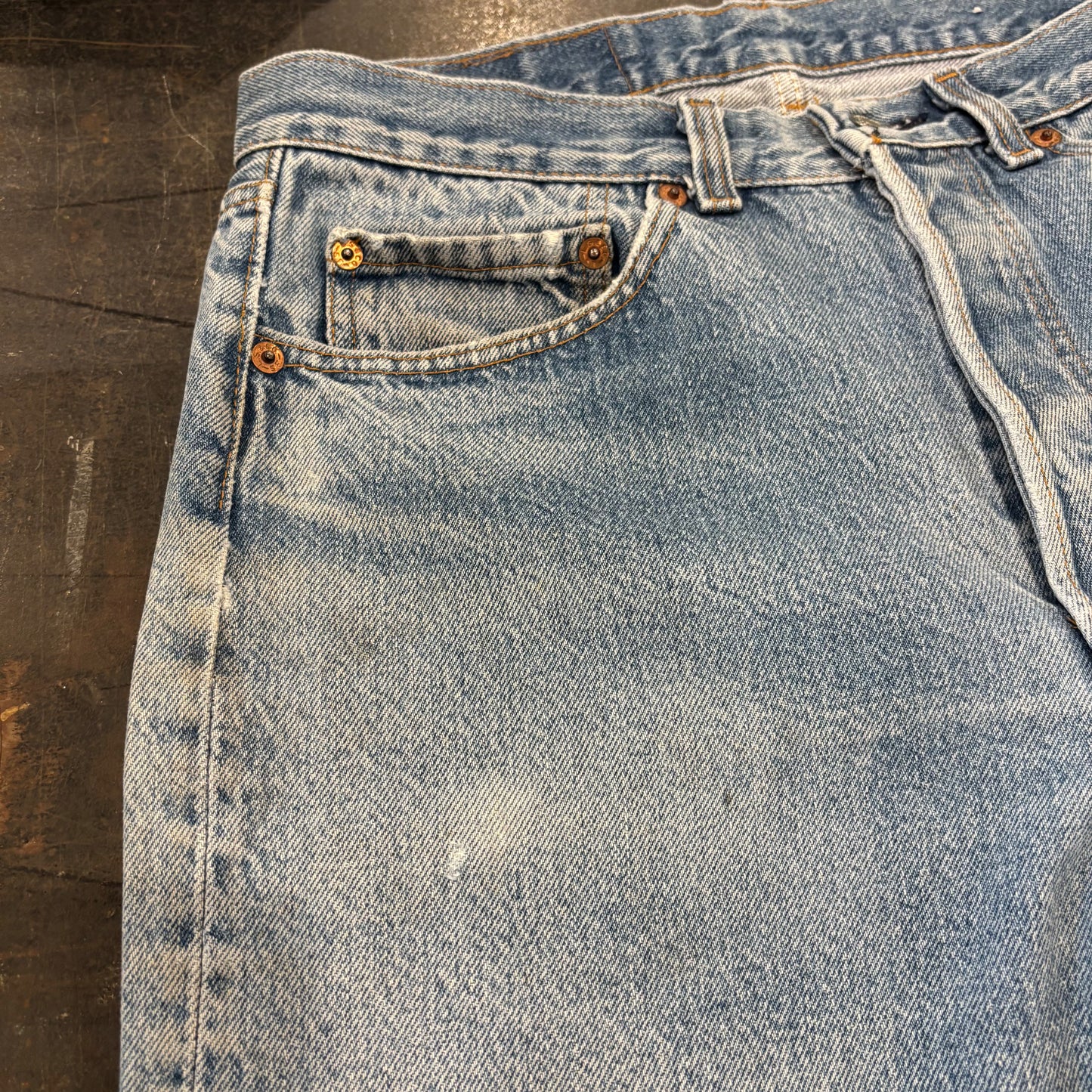 80's Levi's リーバイス 501 denim ダメージデニムパンツ (W32/L34) /A3519P-SO