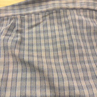 90's RRL ラルフローレン フランネルシャツ チェック グレー青 (L)/A7531S-SO