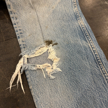 80's Levi's リーバイス 501 denim ダメージデニムパンツ (W32/L34) /A3519P-SO