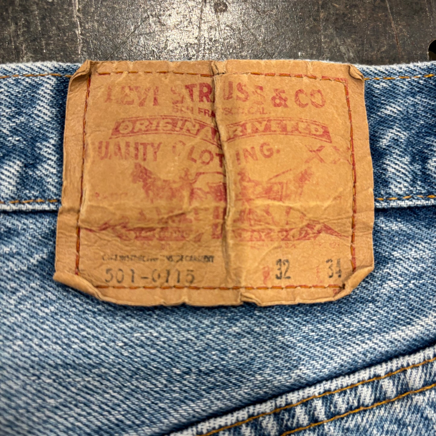 80's Levi's リーバイス 501 denim ダメージデニムパンツ (W32/L34) /A3519P-SO