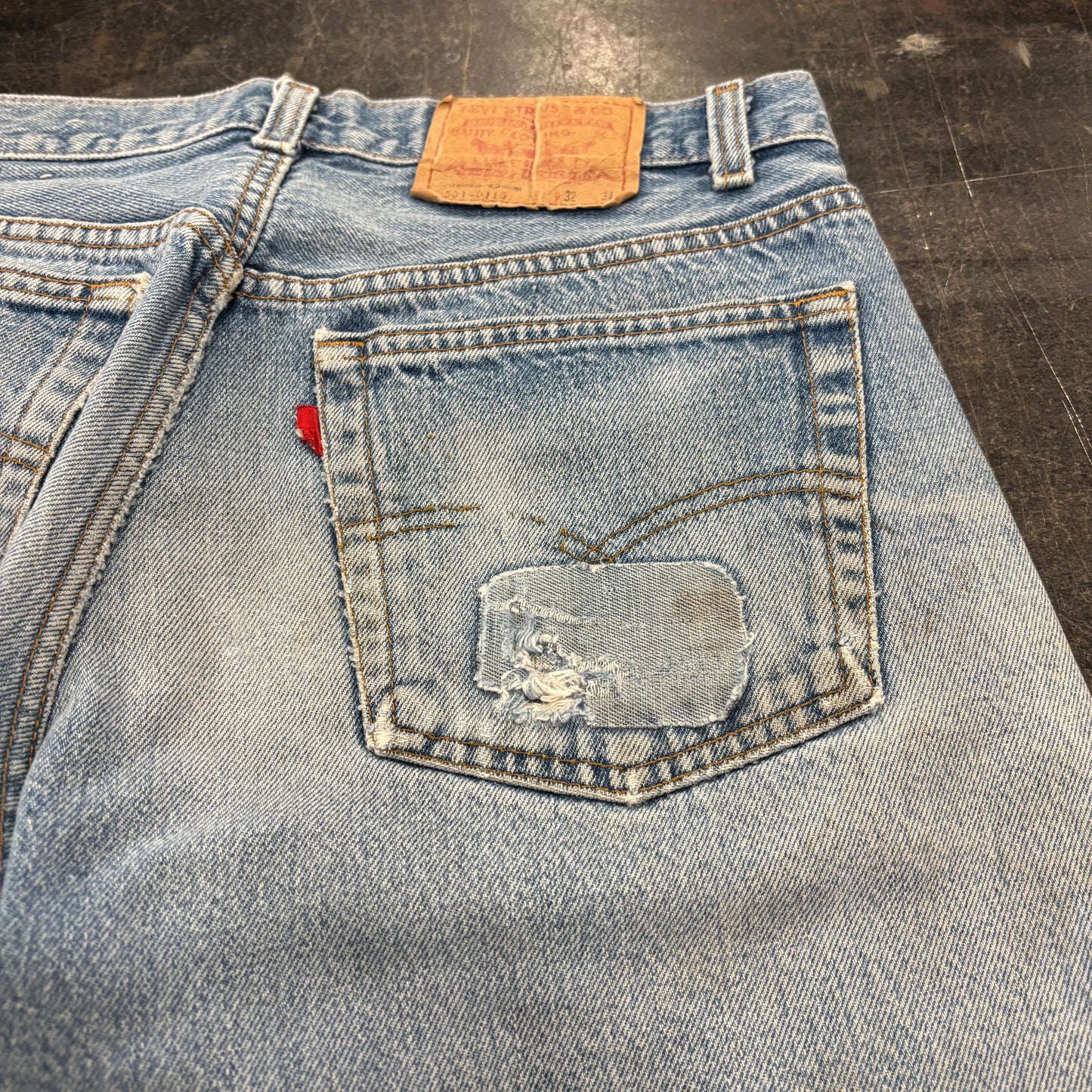 80's Levi's リーバイス 501 denim ダメージデニムパンツ (W32/L34) /A3519P-SO