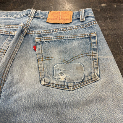 80's Levi's リーバイス 501 denim ダメージデニムパンツ (W32/L34) /A3519P-SO