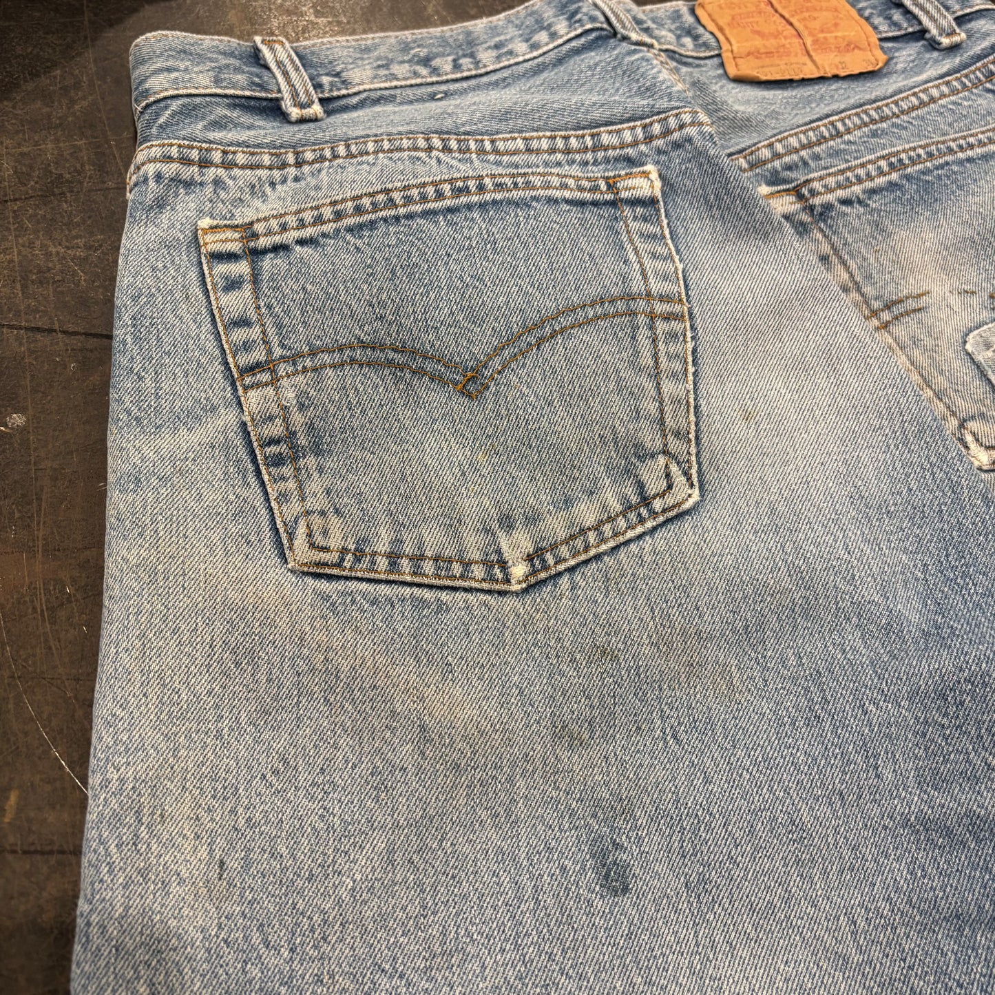 80's Levi's リーバイス 501 denim ダメージデニムパンツ (W32/L34) /A3519P-SO