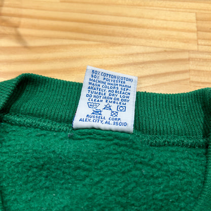 90's RUSSELL ATHLETIC ”BG" パッチ カレッジ スウェット グリーン (XL)/B0180S-SO