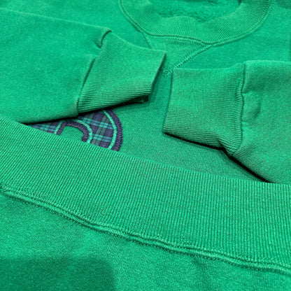90's RUSSELL ATHLETIC ”BG" パッチ カレッジ スウェット グリーン (XL)/B0180S-SO
