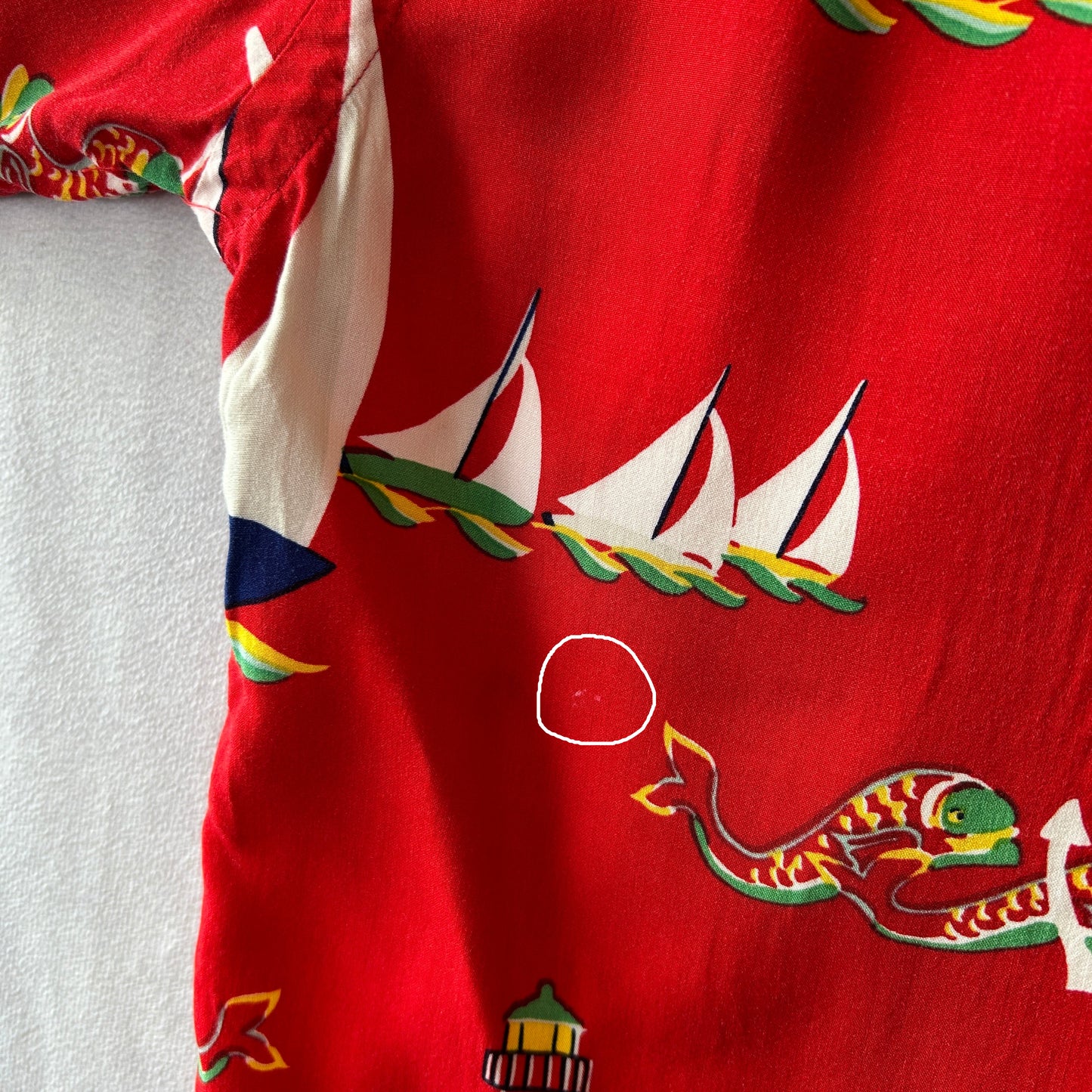 Polo by Ralph Lauren ラルフローレン レーヨンアロハシャツ 赤(M)/C0880SH-SO