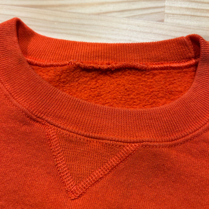90's ~ RUSSELL ATHLETICS ”CLEMSON” カレッジ スウェット オレンジ (不明)/B1594S-SO
