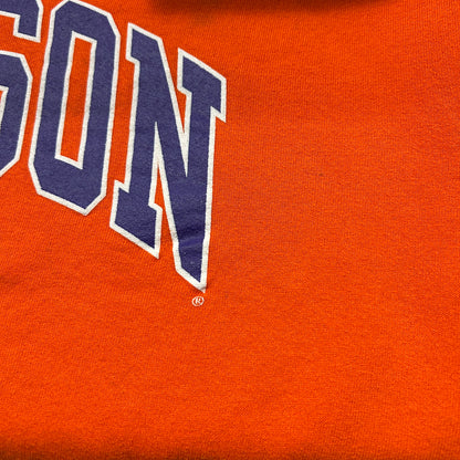 90's ~ RUSSELL ATHLETICS ”CLEMSON” カレッジ スウェット オレンジ (不明)/B1594S-SO
