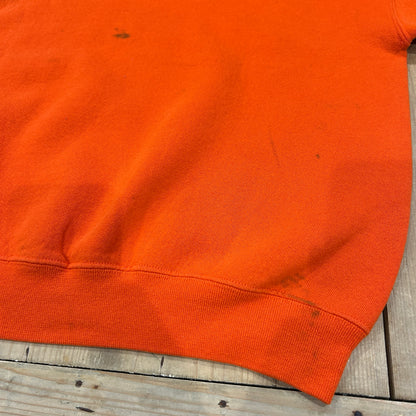 90's ~ RUSSELL ATHLETICS ”CLEMSON” カレッジ スウェット オレンジ (不明)/B1594S-SO