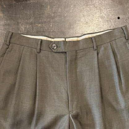 90's GIORGEO CARRELI 2タック スラックス カーキ (34) /B0165P-SO