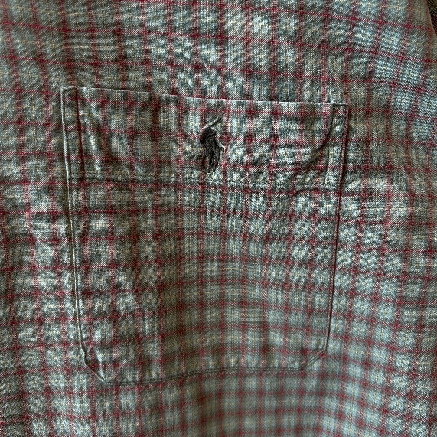 90's Polo by Ralph Lauren "ADAMS" ラルフ オープンカラーシャツ チェック (XL)/C0882SH-SO