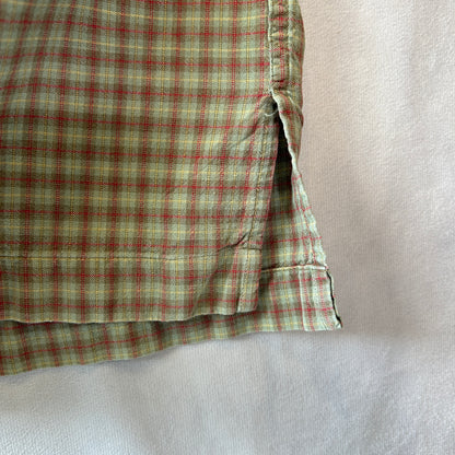 90's Polo by Ralph Lauren "ADAMS" ラルフ オープンカラーシャツ チェック (XL)/C0882SH-SO