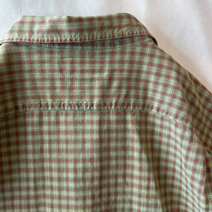 90's Polo by Ralph Lauren "ADAMS" ラルフ オープンカラーシャツ チェック (XL)/C0882SH-SO