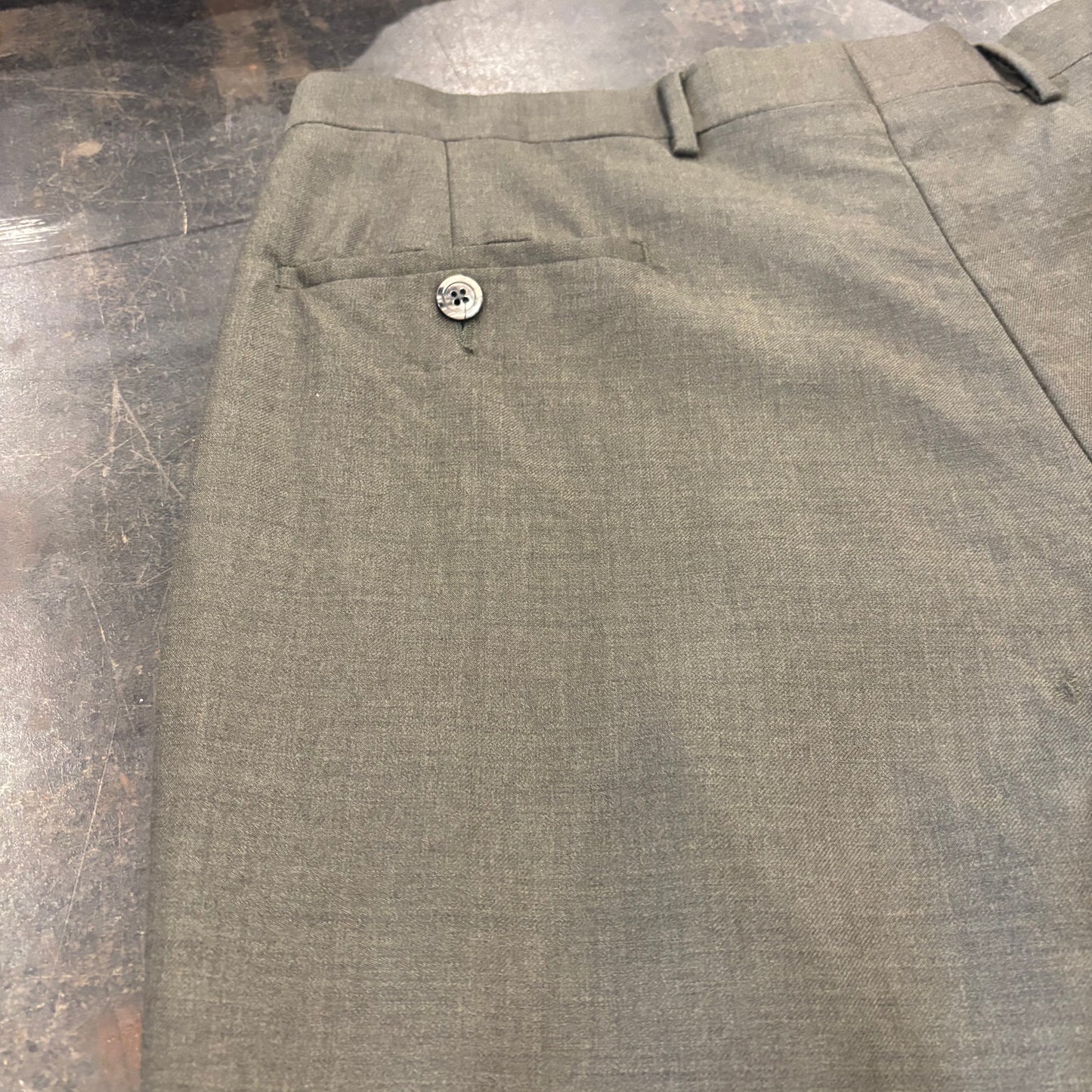 90's GIORGEO CARRELI 2タック スラックス カーキ (34) /B0165P-SO