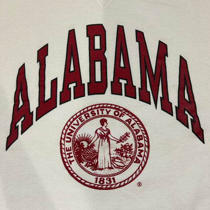 90's RUSSELL ATHLETIC "ALABAMA" カレッジ スウェット ホワイト (XL)/A5608S-SO
